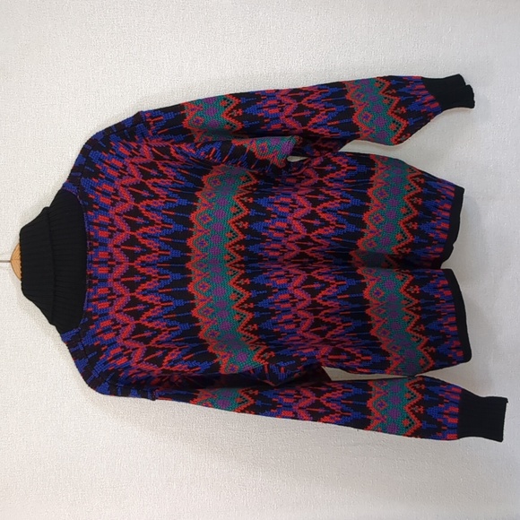 Vintage Tommy Hilfiger Women's 100% Wool Full Zip Sweater Size Large EUC - Picture 10 of 14